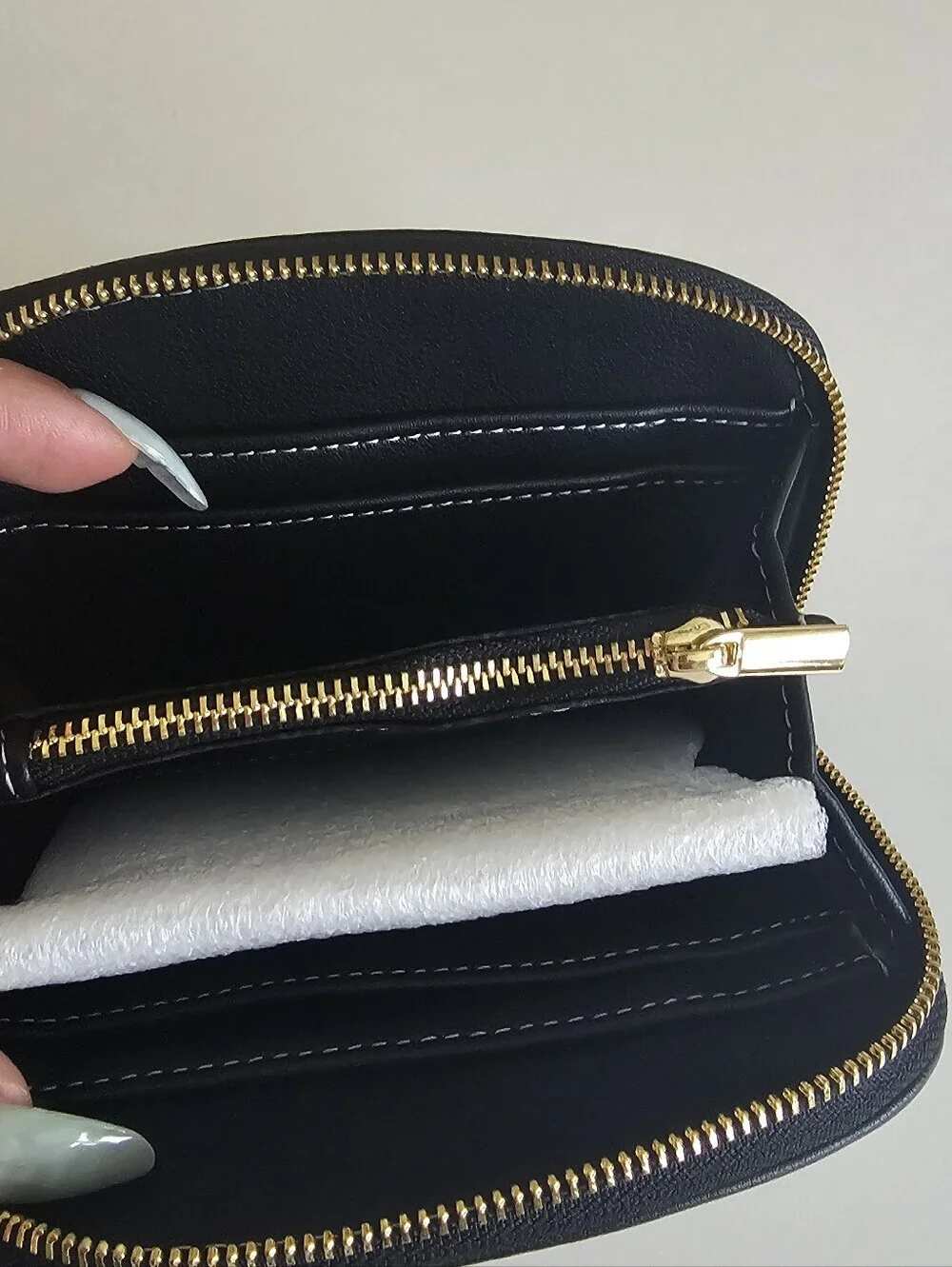 Steve Madden compact zip-around wallet